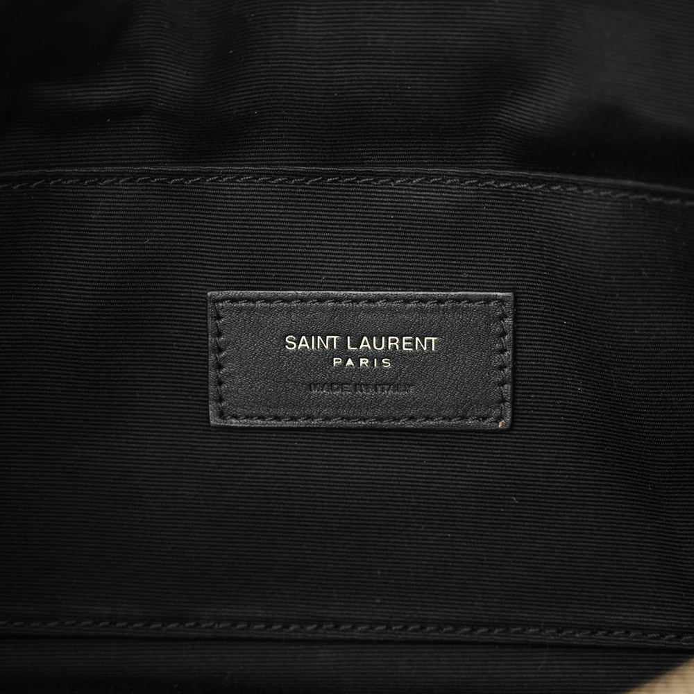 Saint Laurent Small Belt Bag Black Monogram Grain De Poudre Leather Gold Hardware