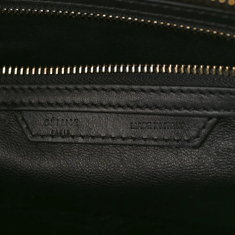 Celine Mini Luggage Bag Black Smooth Calfskin Leather