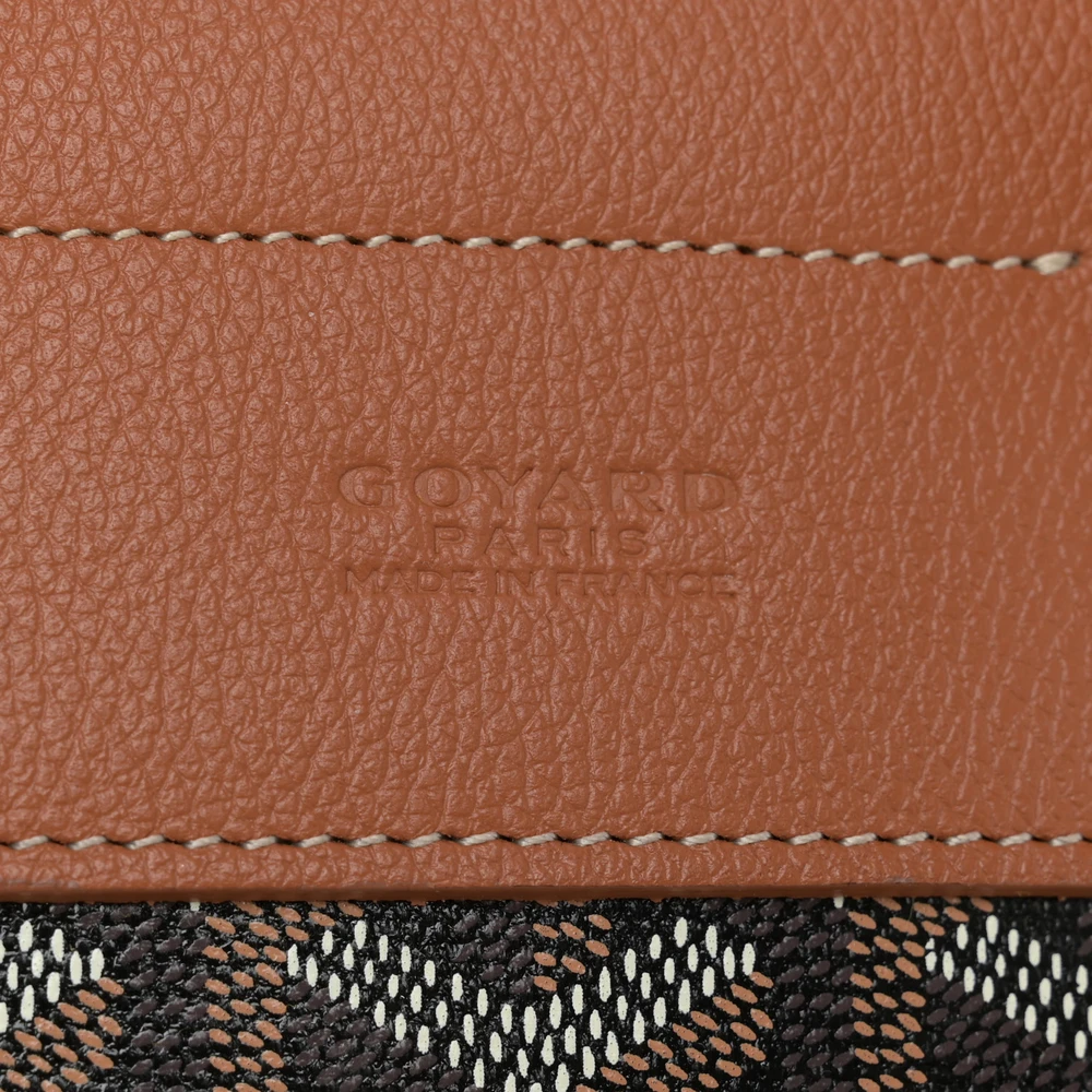 Goyard Mini Alpin Backpack Black/Gold Goyardine Canvas & Calfskin Leather Silver Hardware