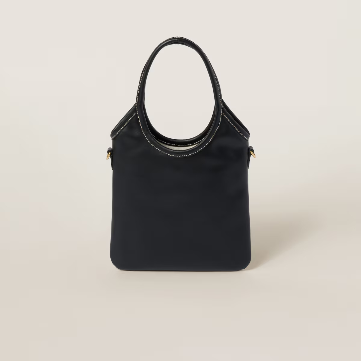 Miu Miu Calfskin Leather Black Top-Handle Bags