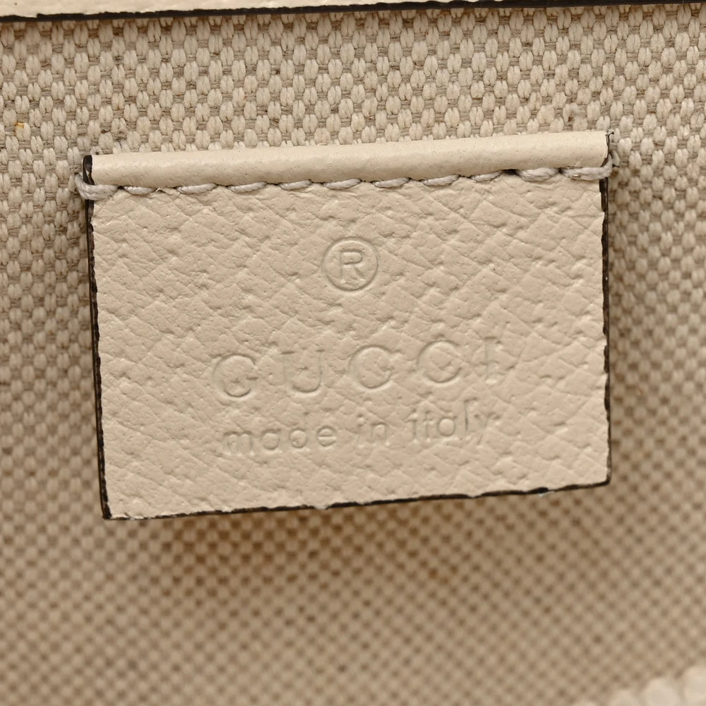 Gucci Small Dionysus Shoulder Bag Mystic White Textured Calfskin Leather & Crystal Aged Silver Hardware