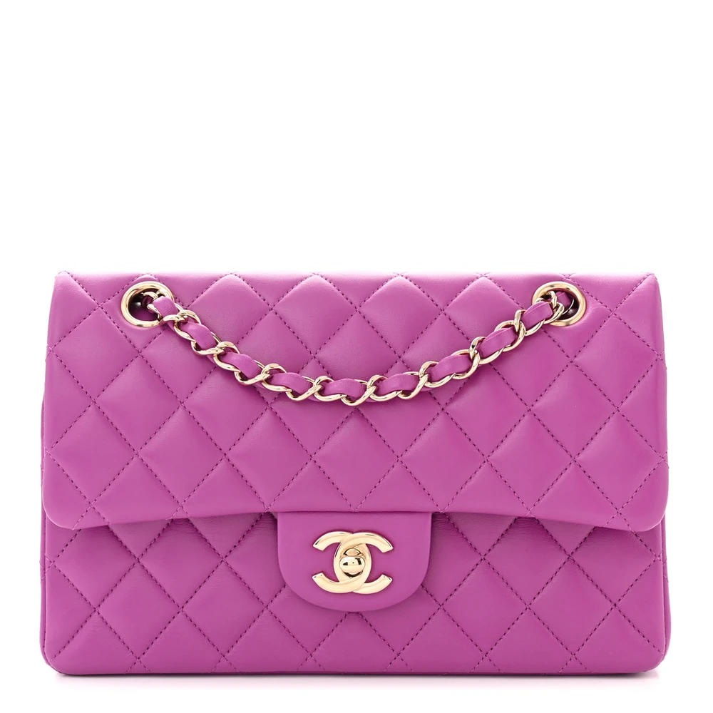 Chanel Double Flap Bag | Luxury Purple Handbag
