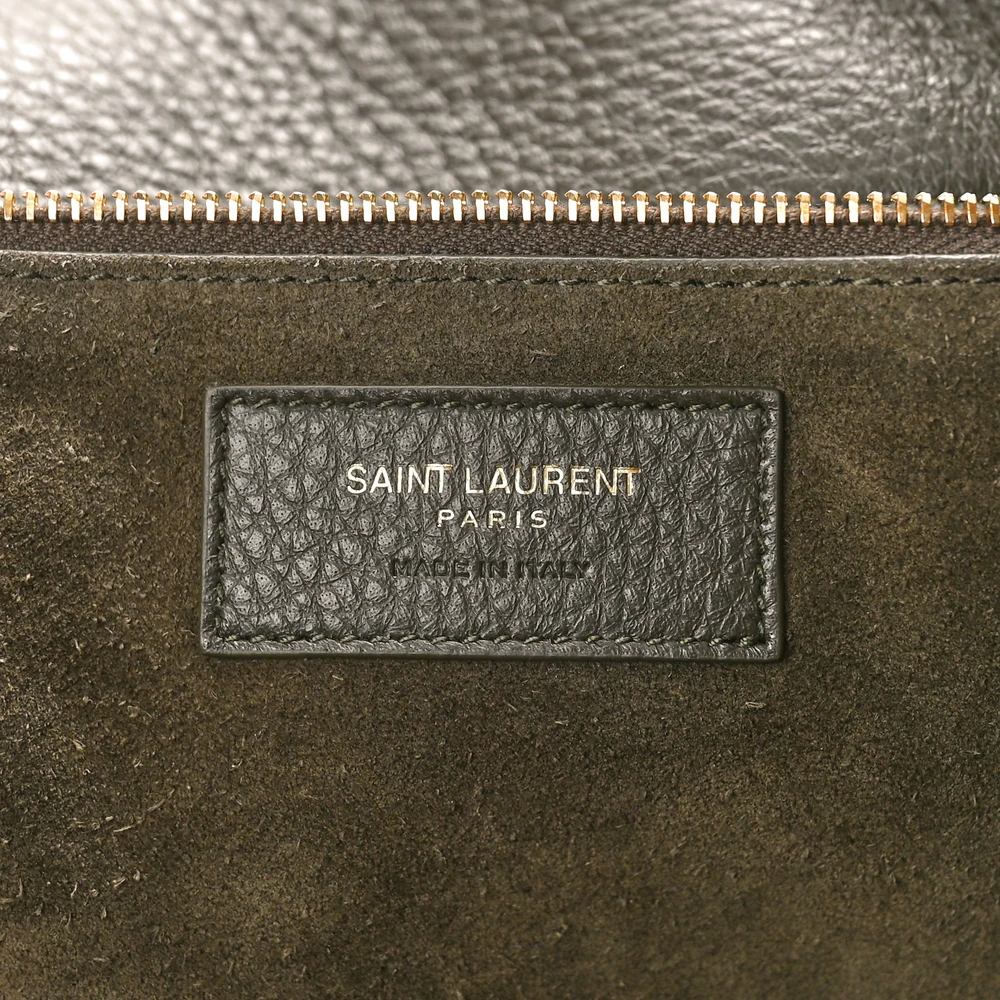 Saint Laurent Large Bea Tote Musk Grained Grained Deerskin Leather Aged Gold Hardware