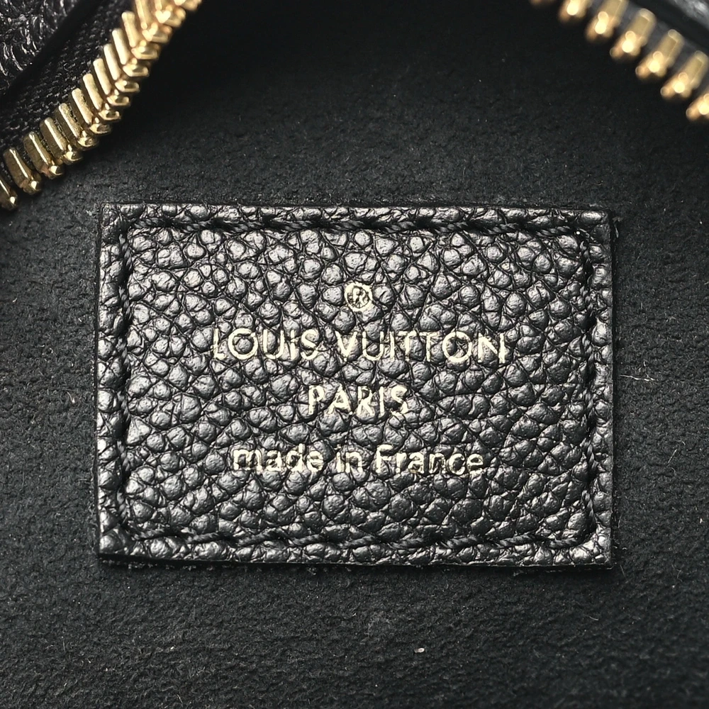 Louis Vuitton Boite Chapeau Souple MM Black Empreinte Leather Brass Hardware