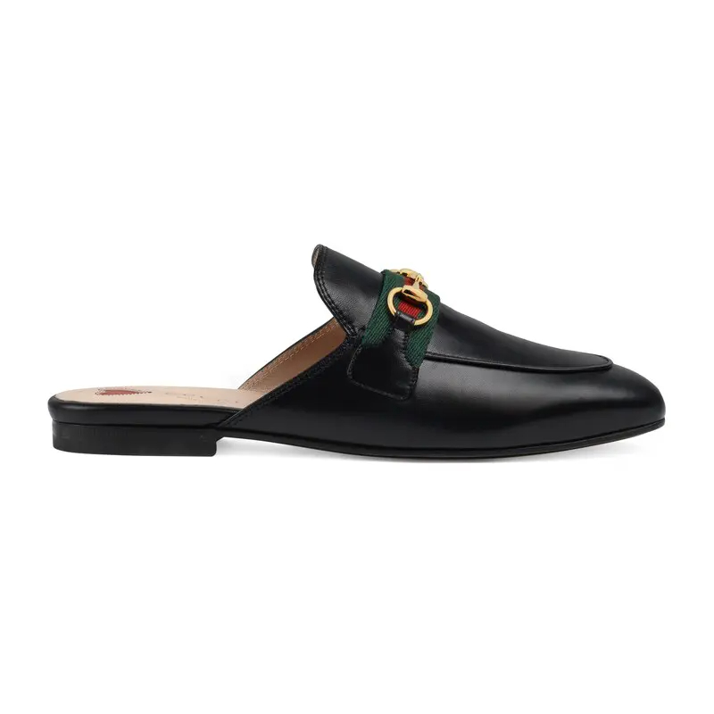 Gucci black baotou slippers