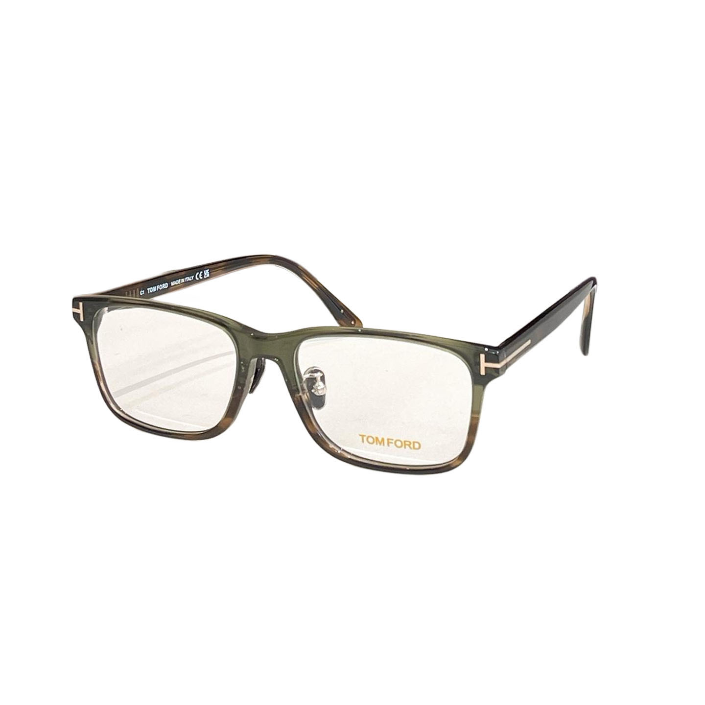 Tom Ford square frame glasses green/black/grey/blue/leopard/citron color Size 55口17-145