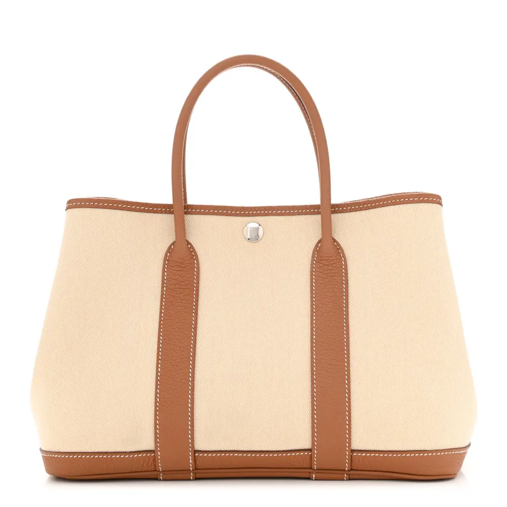 Hermès Garden Party 30 TPM Tote Brown Toile & Negonda Leather