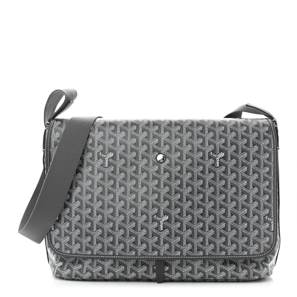 Goyard Medium Capetien Messenger Bag Grey Goyardine Canvas