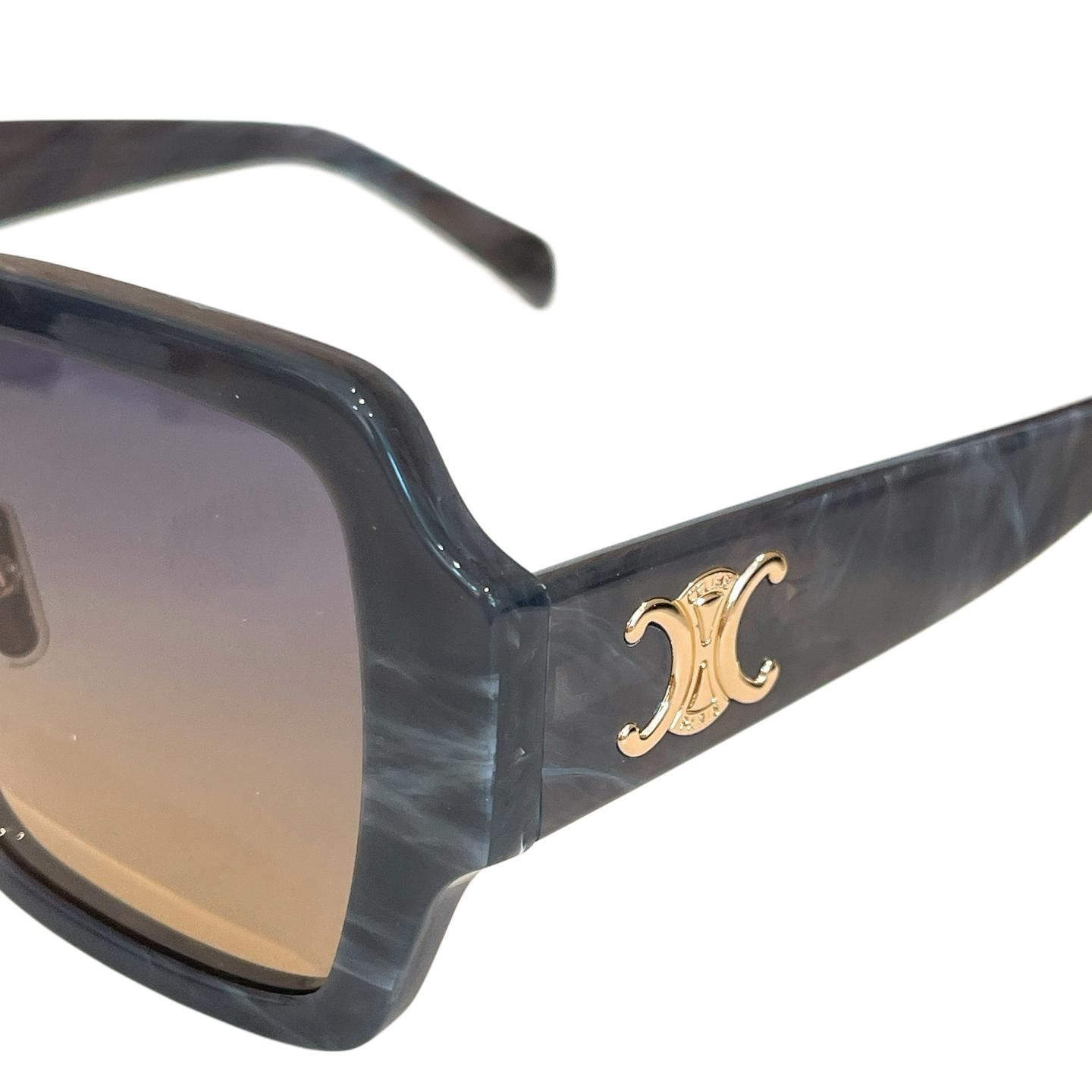 Celine square frame glasses grey/black gold/black/purple/pink/green color Size 63口11-146