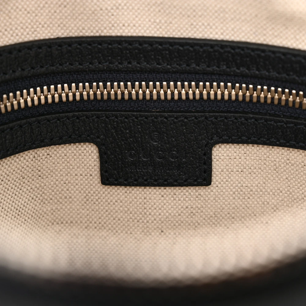 Gucci Small Web Ophidia Messenger Bag Beige/Blue GG Supreme Monogram Canvas & Textured Dollar Calfskin Leather Silver Hardware