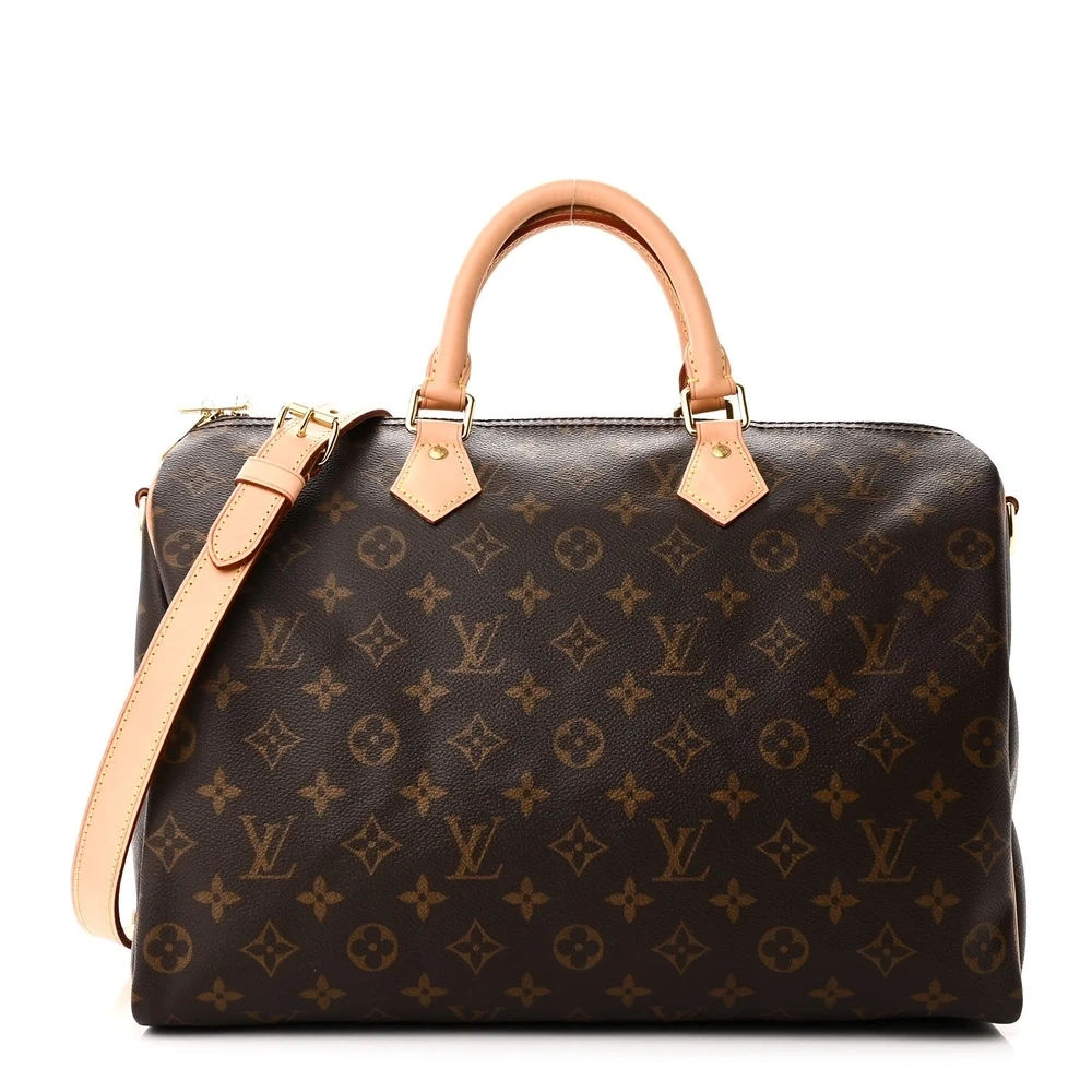 Louis Vuitton Speedy Bandoulière 35 Monogram Canvas Gold Hardware