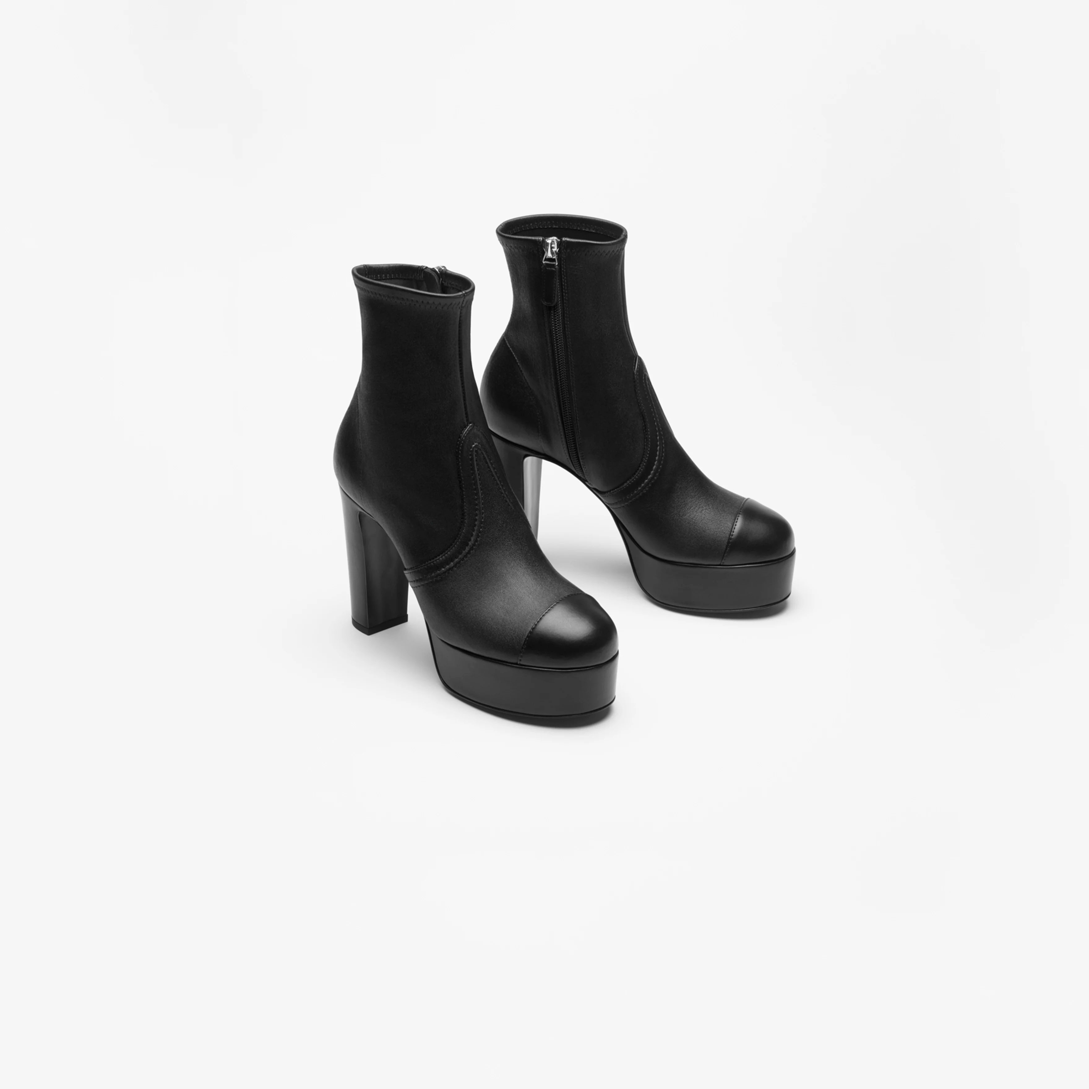 Chanel  ankle boots  Black elastic lambskin