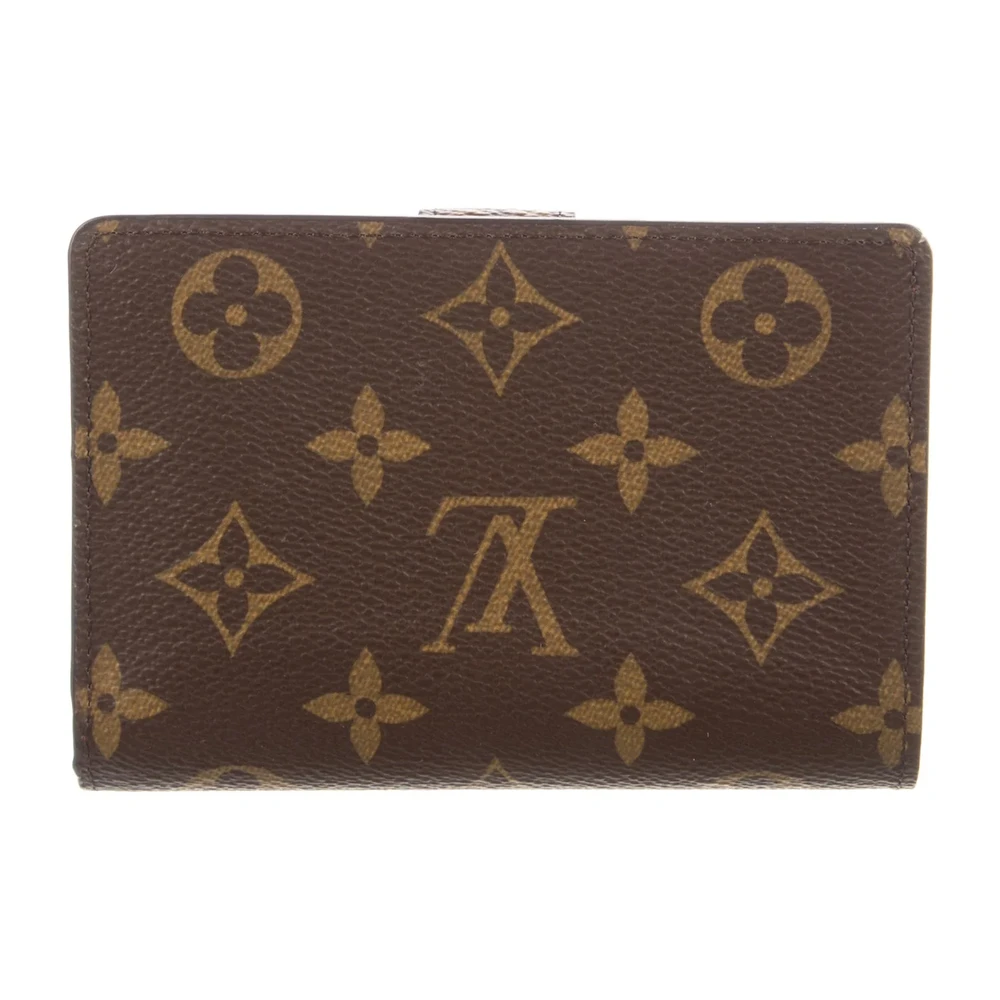 Louis Vuitton Small French Purse Wallet Monogram Canvas Gold Hardware