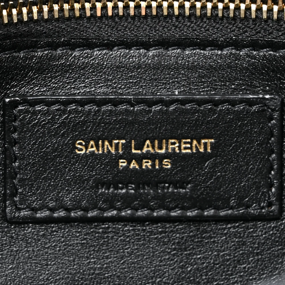 Saint Laurent Medium Kate 99 Tassel Monogram Raffia Black Gold Hardware