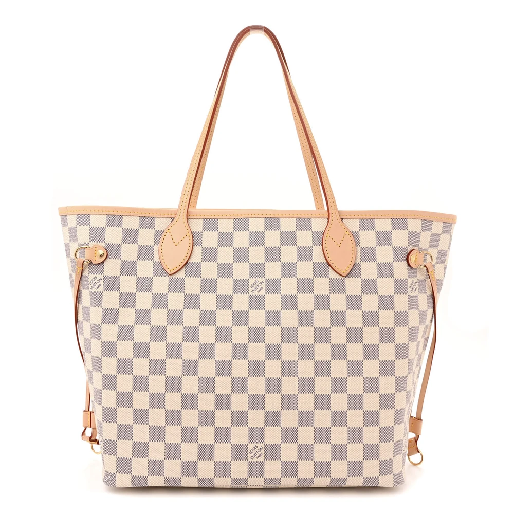 Louis Vuitton Neo Neverfull MM Damier Azur Canvas Beige Interior