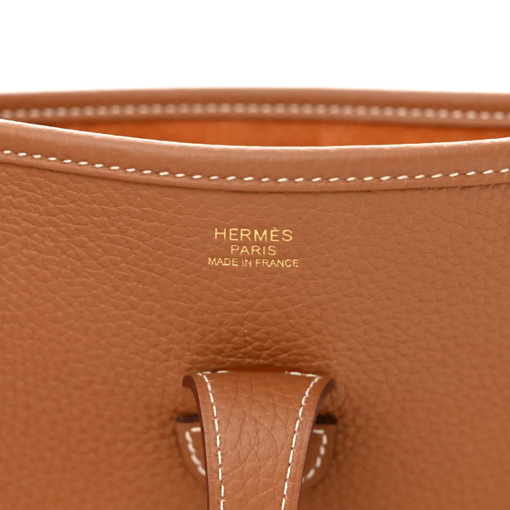 Hermès Evelyne III PM Brown Taurillon Clemence Leather