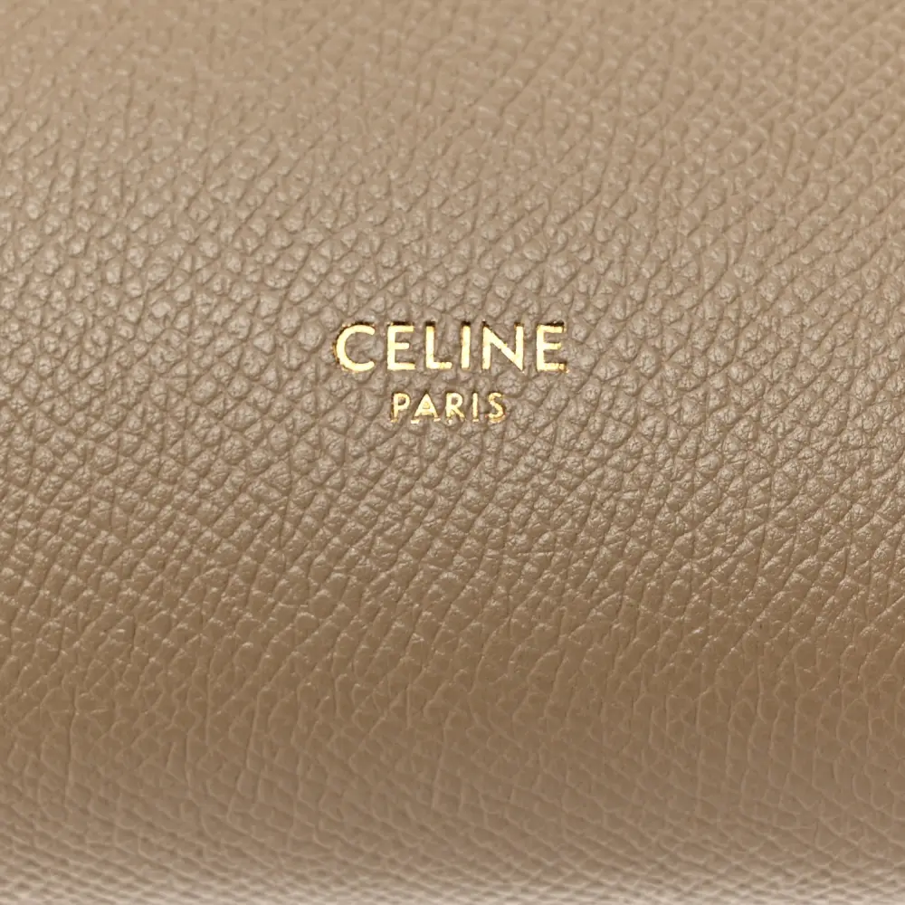 Celine Nano Belt Bag Light Taupe Grained Calfskin Leather Gold Hardware