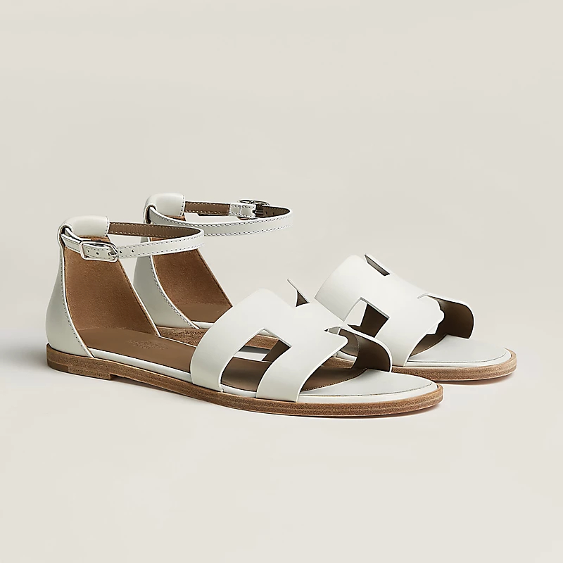 HERMES Santorini white Sandal