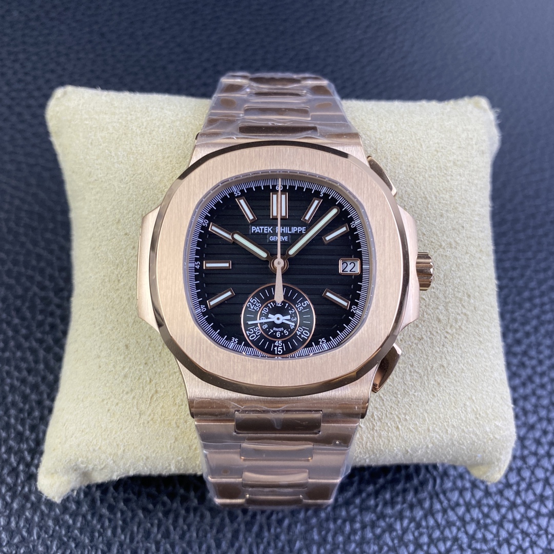 PATEK PHILIPPE VINTAGE-NAUTILUS-ref.5980-1R-001 (black)- 40.5mm