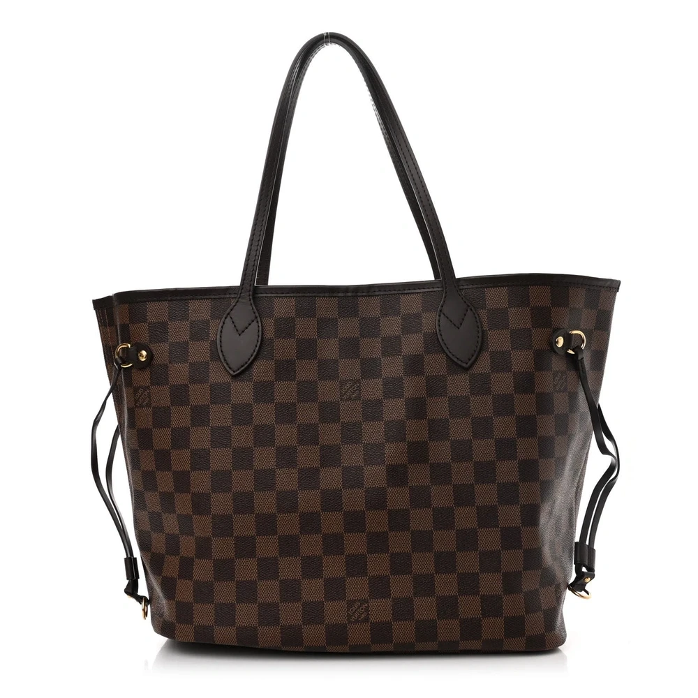 Louis Vuitton Neo Neverfull MM Damier Ebene Canvas Rose Ballerine Interior