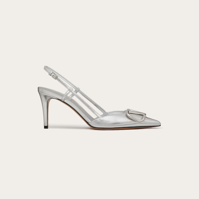 VALENTINO Laminated leather strappy Heels (8cm)