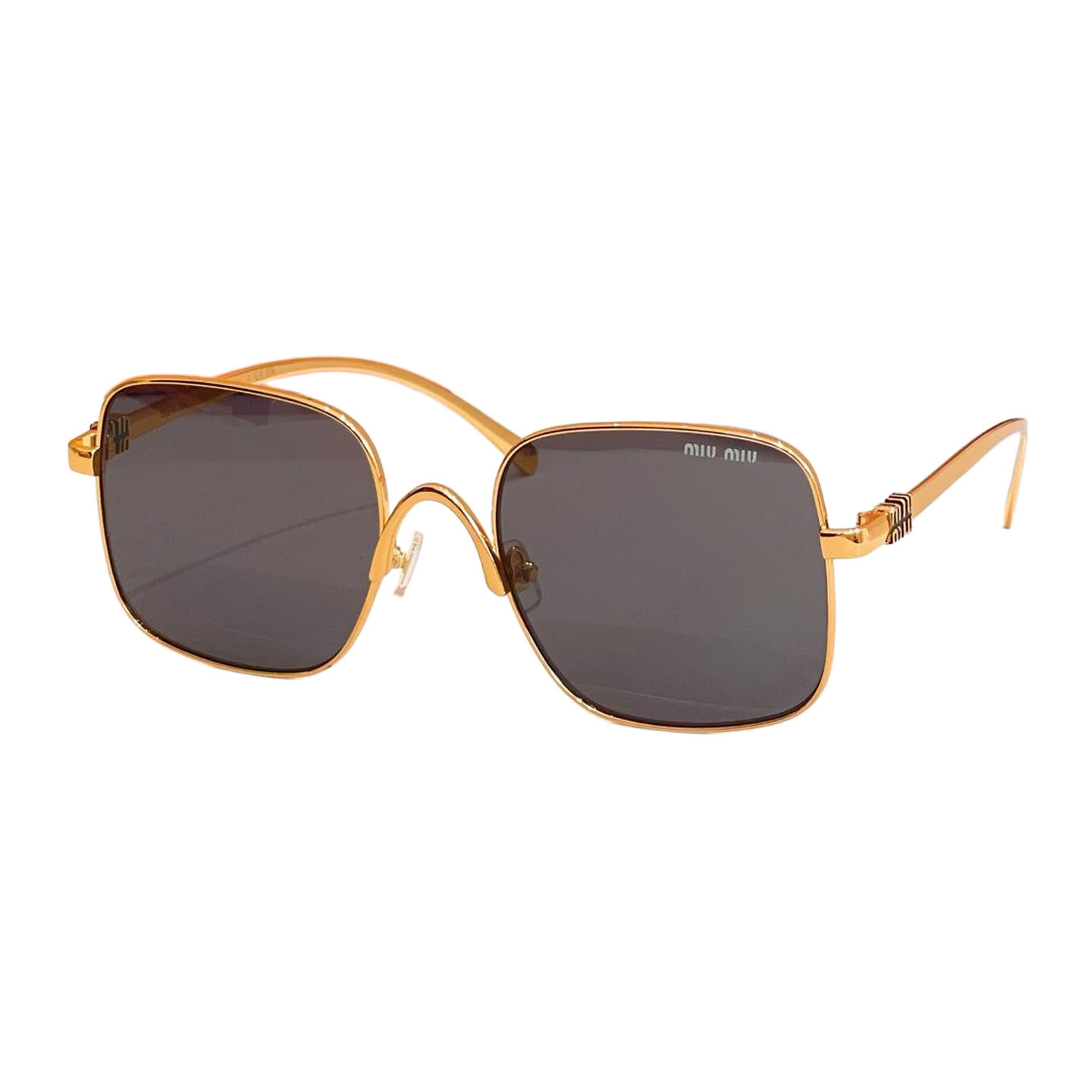 Miu Miu square frame glasses black gold/orange/grey/brown/tawny/silver/blue orange color Size 55口20-145