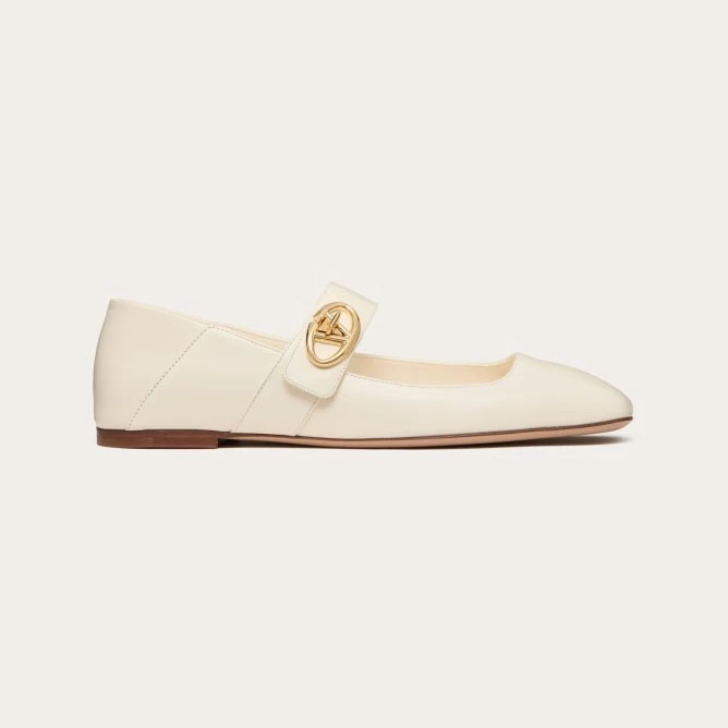 VALENTINO  Patent leather Mary Jane ballet shoes