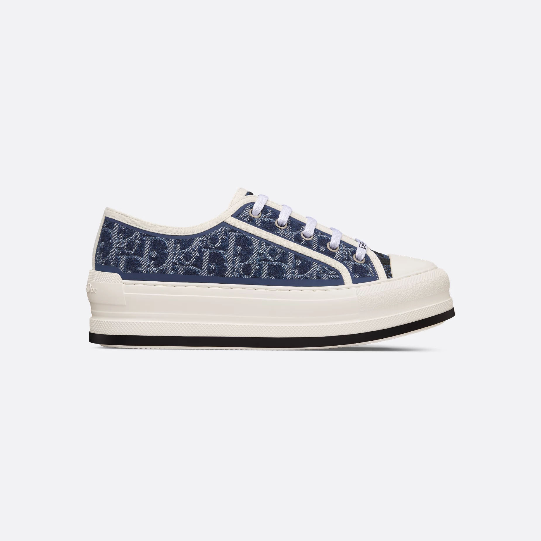 Dior thick sole blue print sneakers