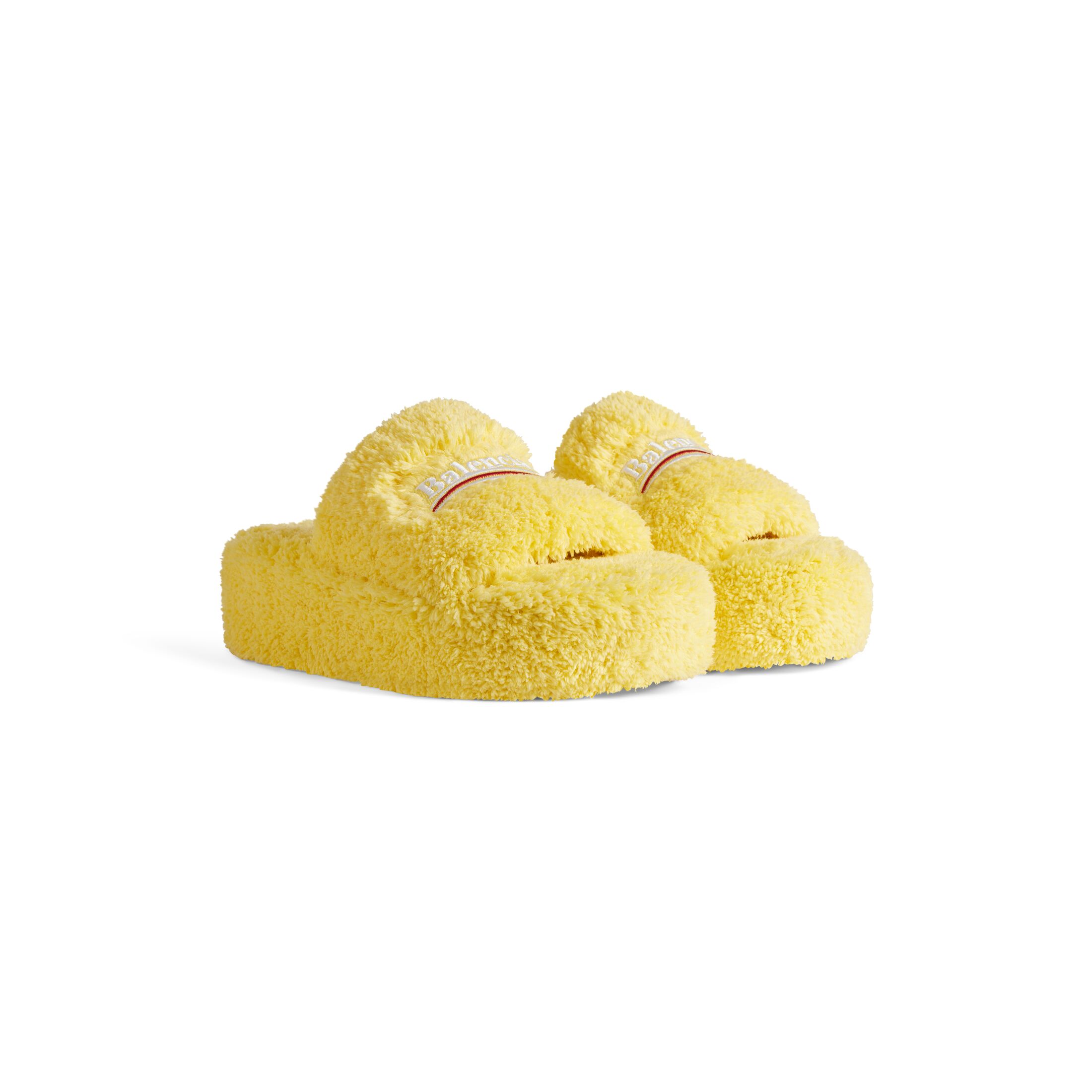 BALENCIAGA Women's yellow platform slippers