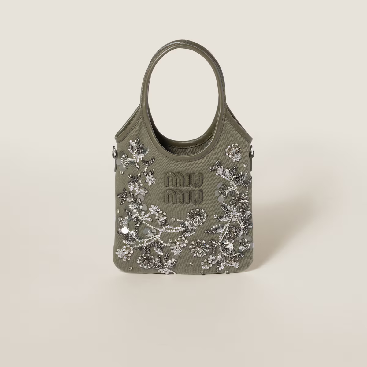 Miu Miu IVY Beaded embroidery Shoulder Bags