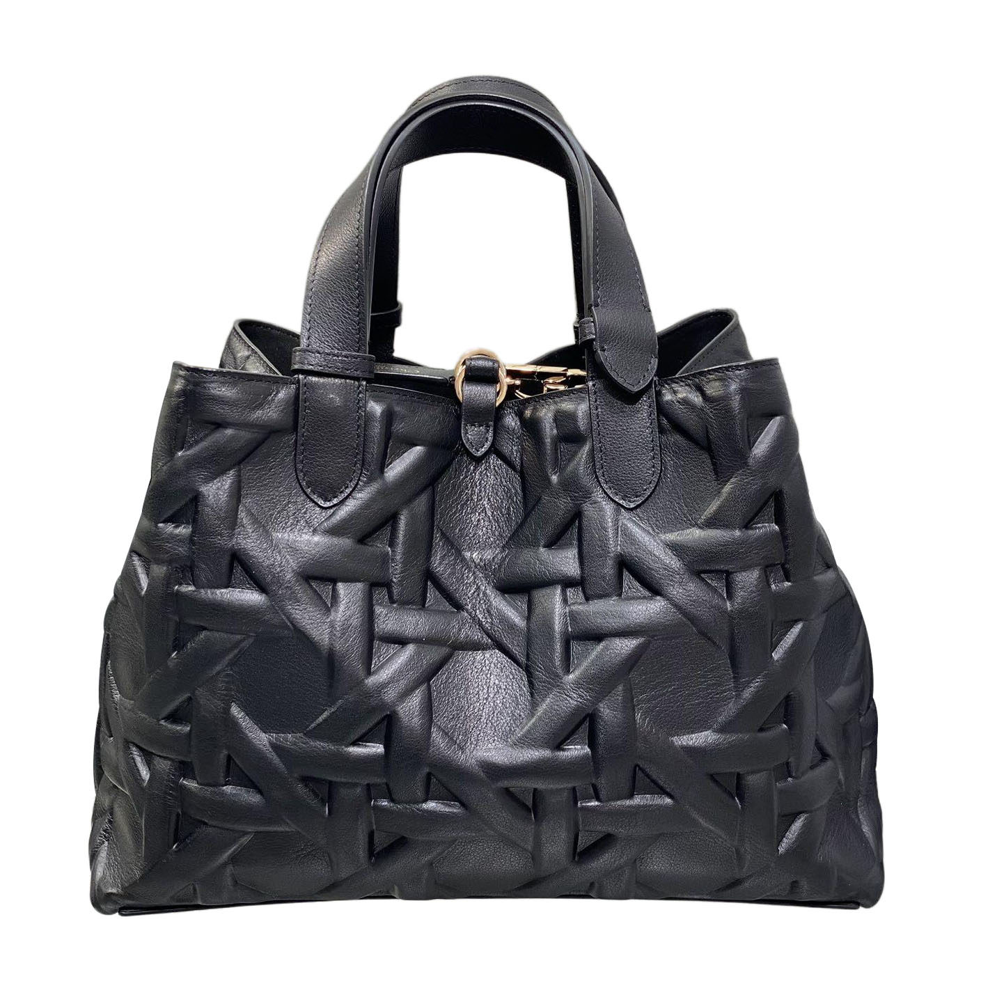 Dior Medium Dior Toujours Bag In Black Graphic Cannage Calfskin With Gold Hardware