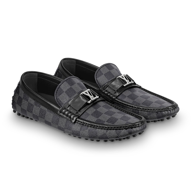 Louis Vuitton men's Grey leather shoes Loafers