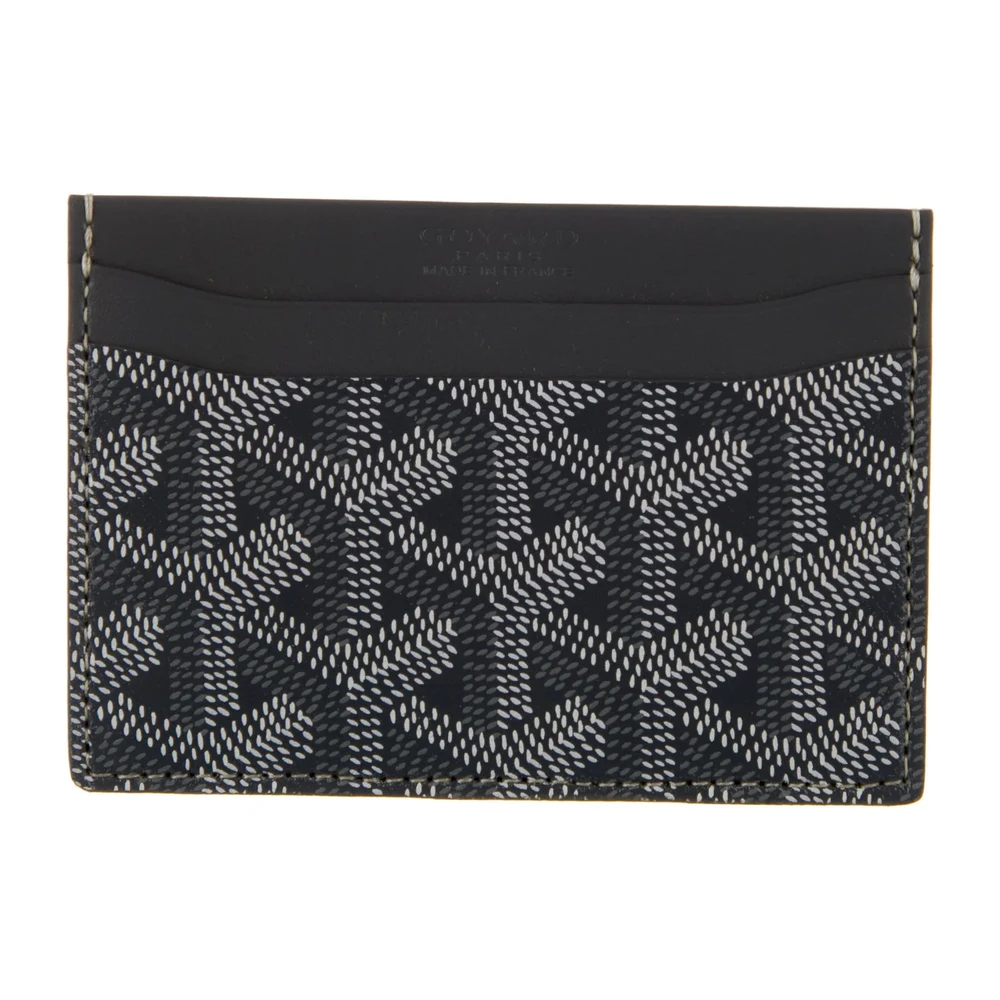 Goyard Small Saint Sulpice Card Holder Grey Goyardine Printed Canvas