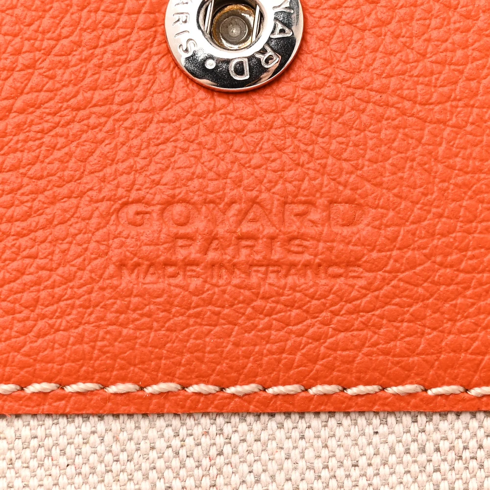 Goyard Saint Louis Tote PM Orange Goyardine Canvas