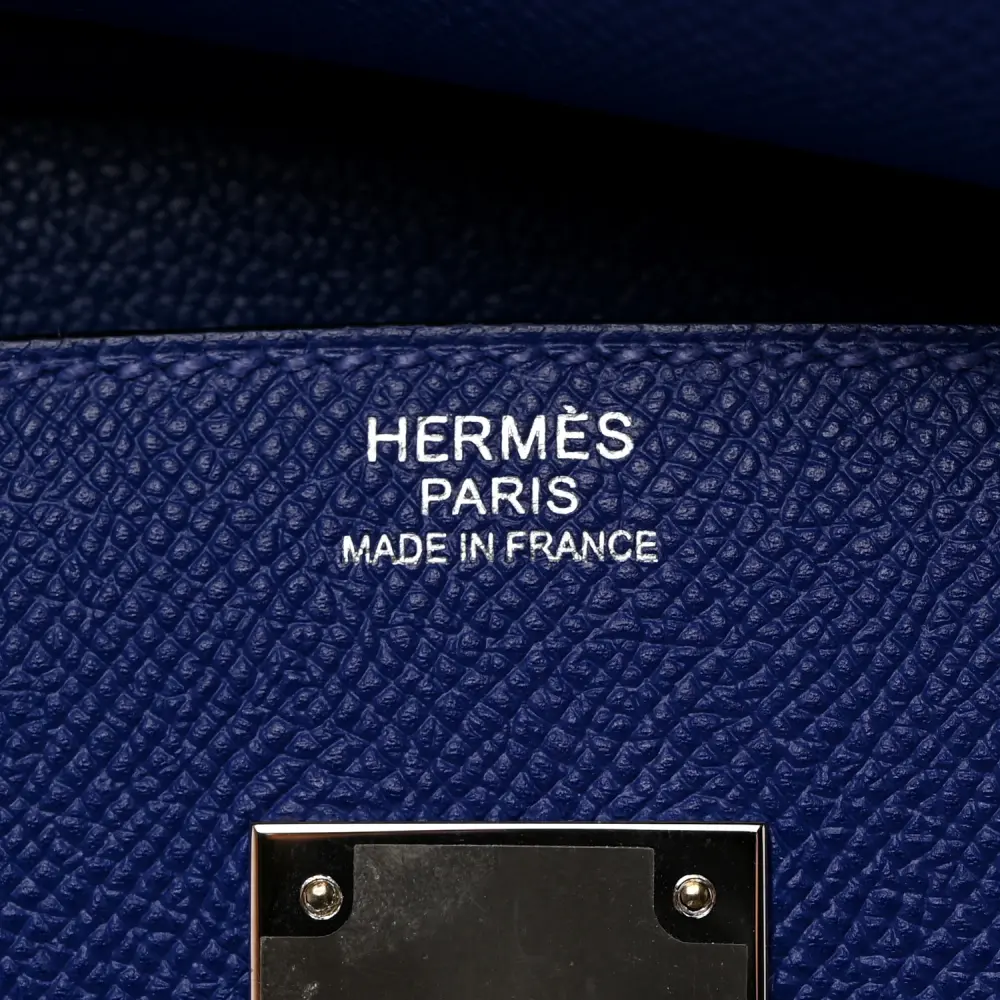 Hermès Birkin 30 Bleu Electrique Epsom Leather Palladium Hardware