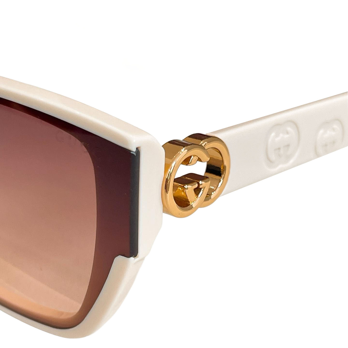 Gucci square frame glasses white/green/red/eggplant/leopard/black color Size 53口15-145