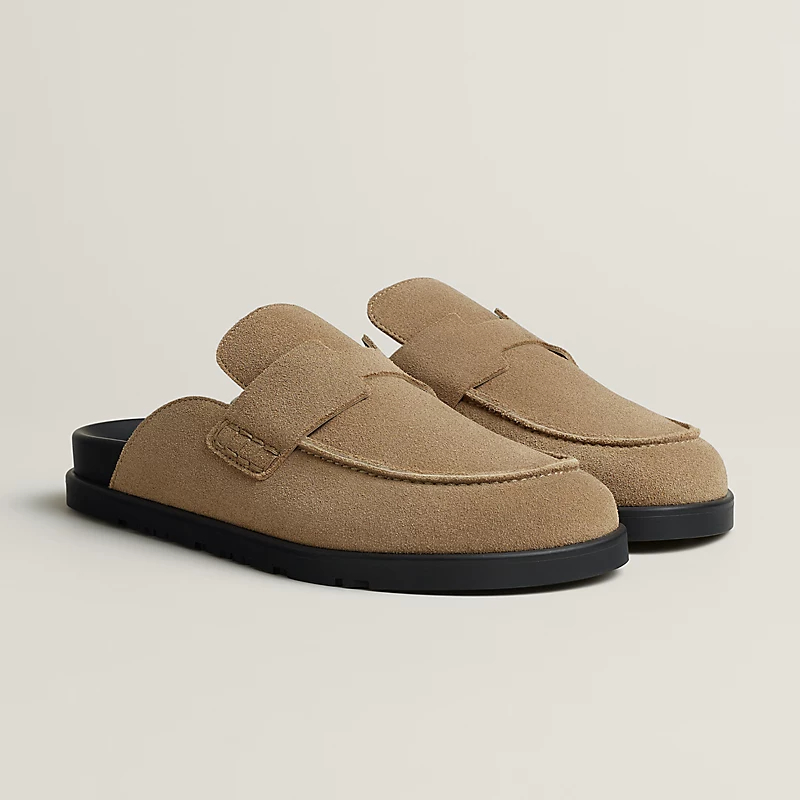 HERMES Go Mule Beige color Slippers