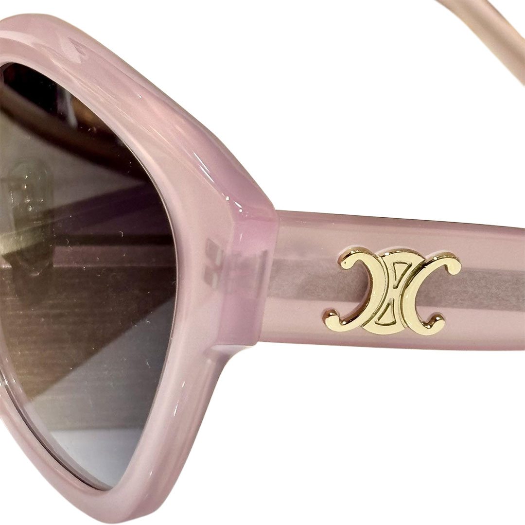 Celine  square frame glasses pink/black/leopard/white black/white orange color Size 55-21-145