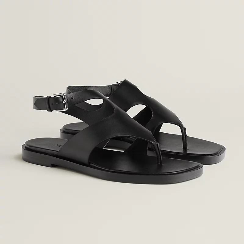 HERMES Karen Black Sandal