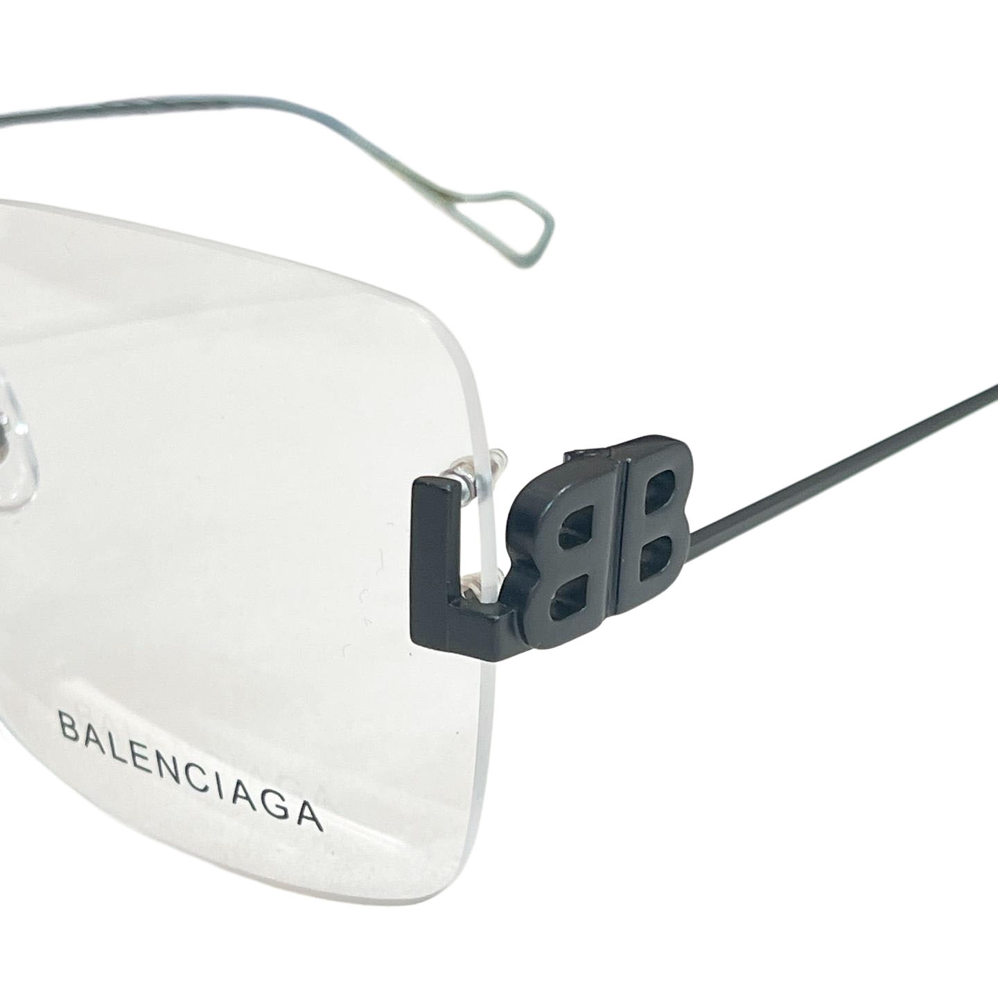 Balenciaga square frame glasses black/copper/gold/rose gold/silver color transparent lens Size 59口17-140