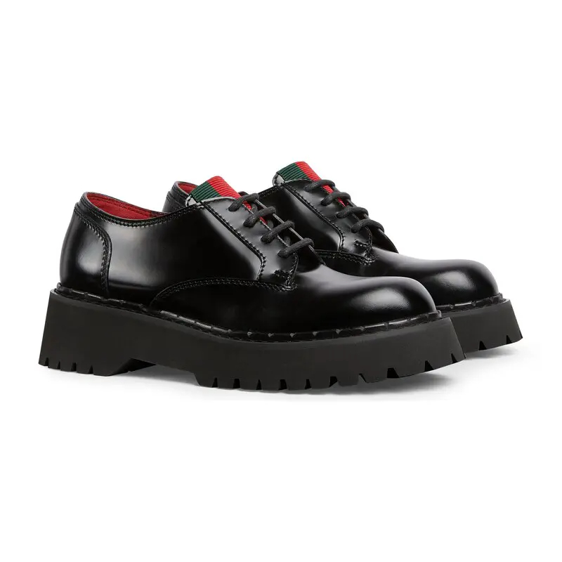 Gucci black webbing loafers
