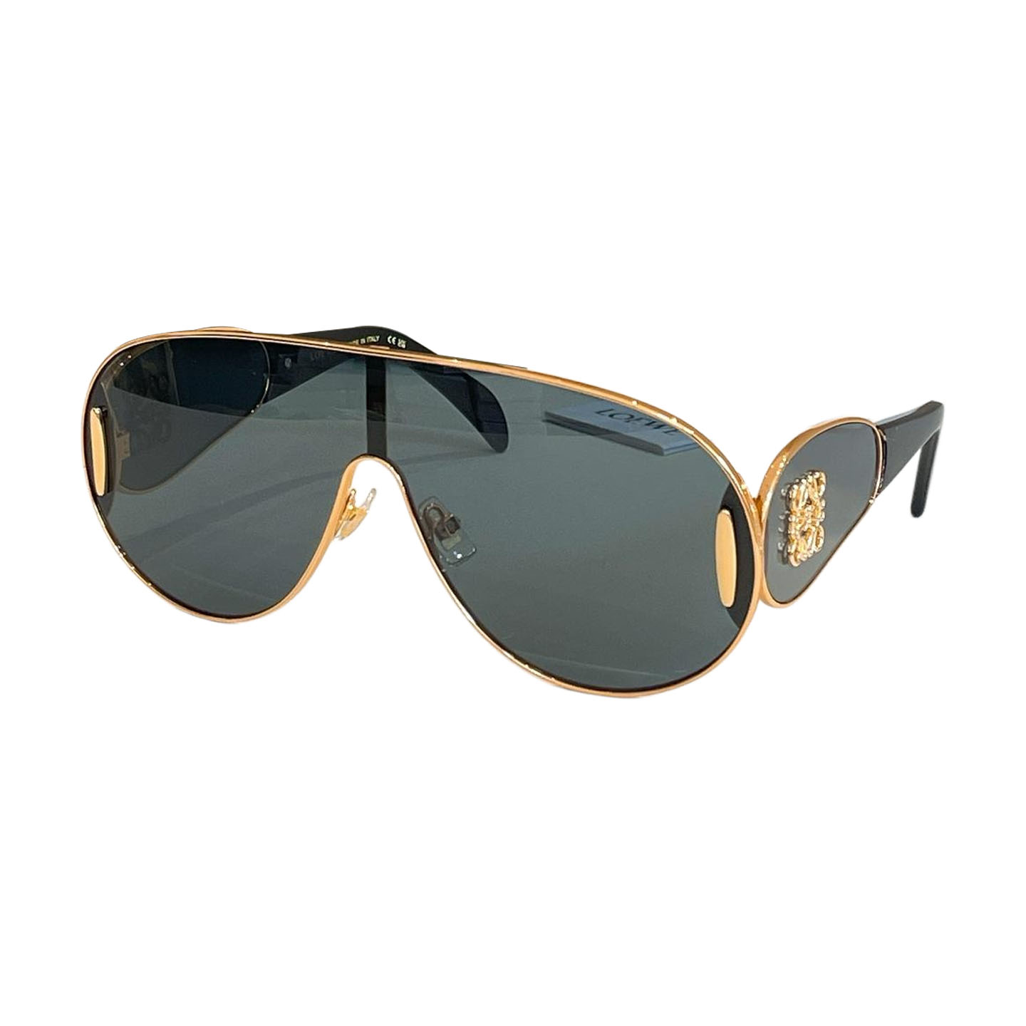 Loewe Mask glasses black/blue/gradient blue/leopard brown/red/purple white color Size 140口0-142