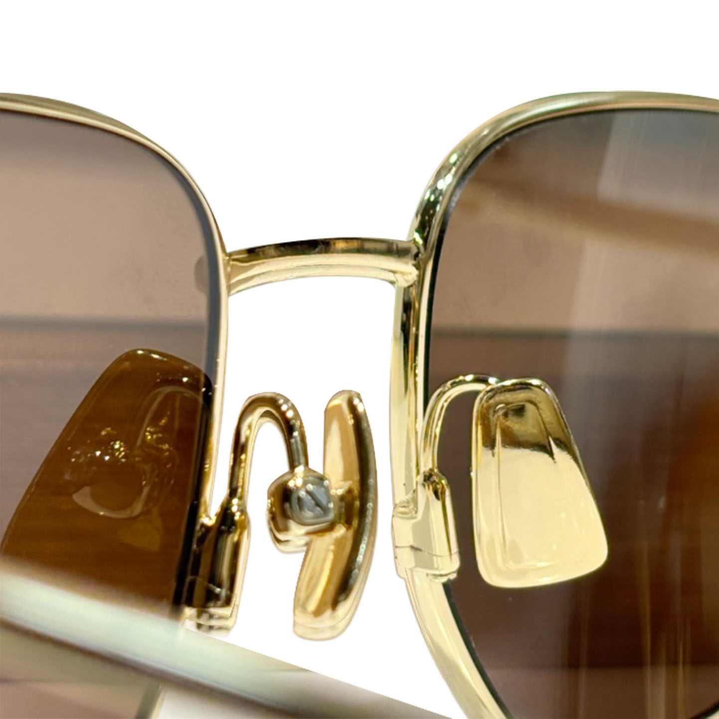 Bottega Veneta square frame glasses brown/black gold/green silver color Size 50-19-145