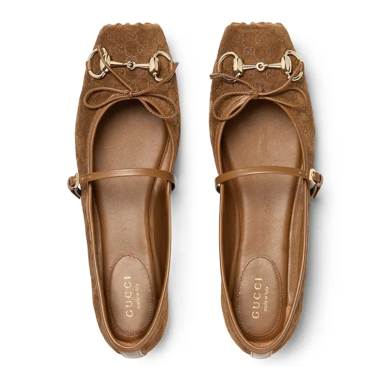 Gucci brown Ballet Shoes Flat Shoes