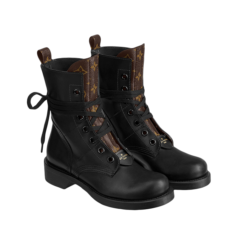 Louis Vuitton Runway Martens and nude boots