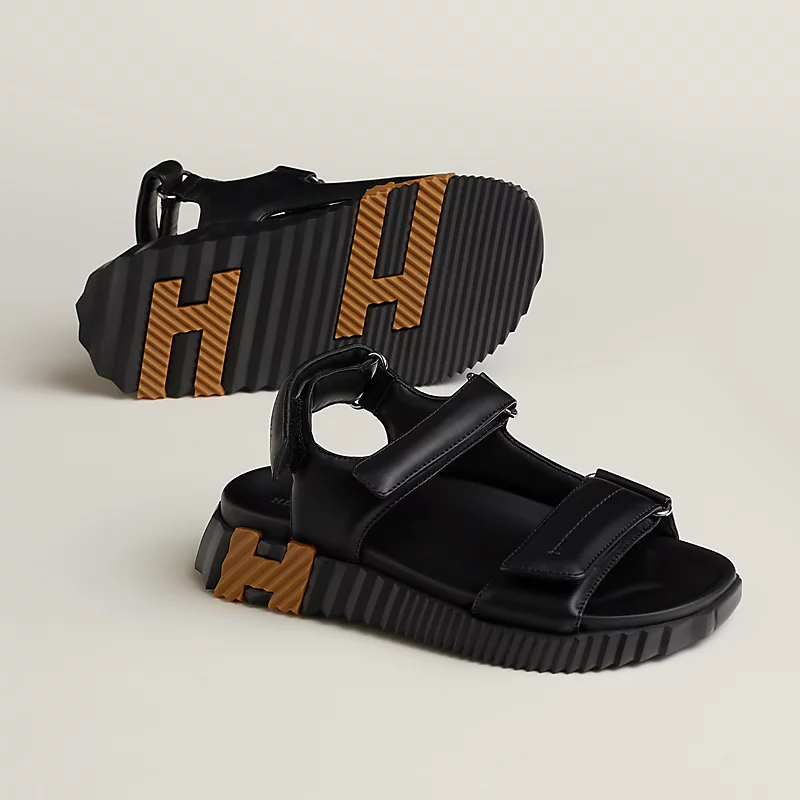 HERMES Junior Black Sandal