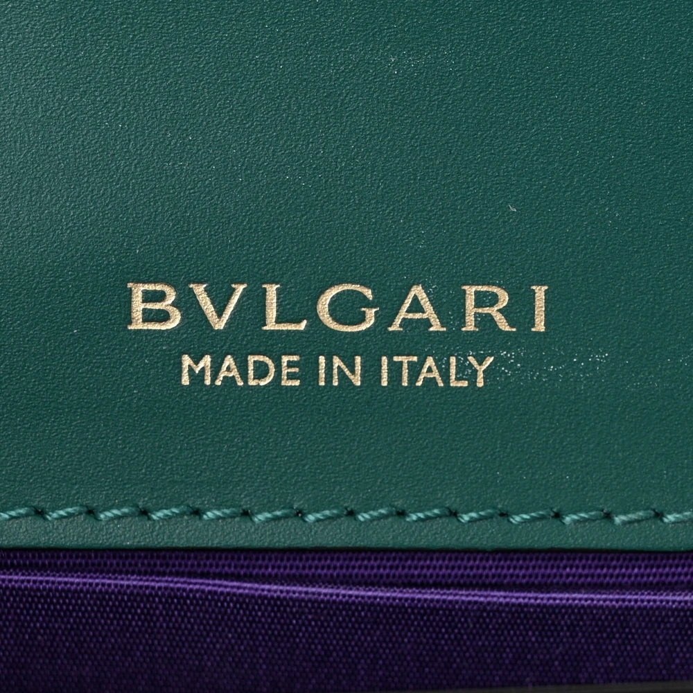 Bvlgari Small Serpenti Forever East West Shoulder Bag Mint Green Calfskin Leather Gold Hardware