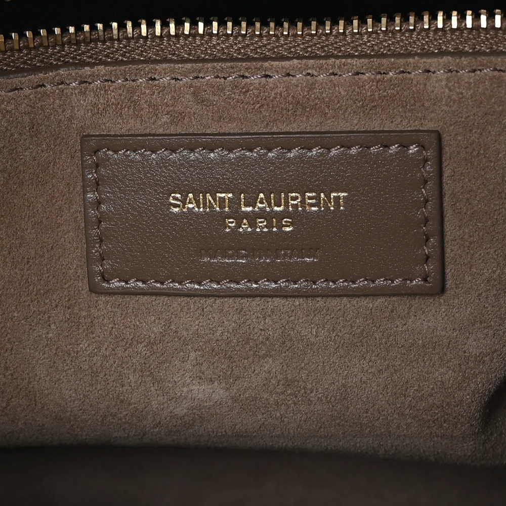 Saint Laurent Medium Le 5 À 7 Hobo Taupe Smooth Calfskin Leather Aged Gold Hardware