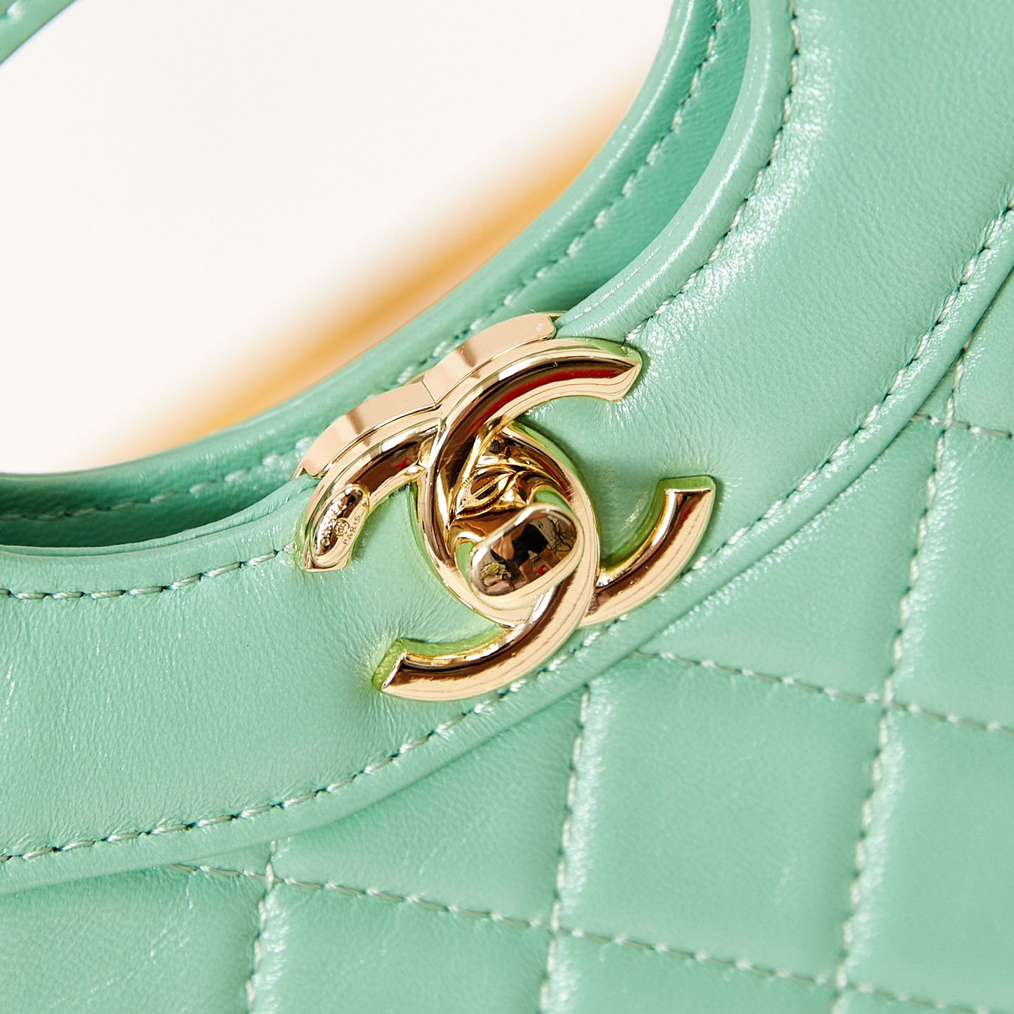 Chanel Oil Wax Leather Green Crossbody Bags