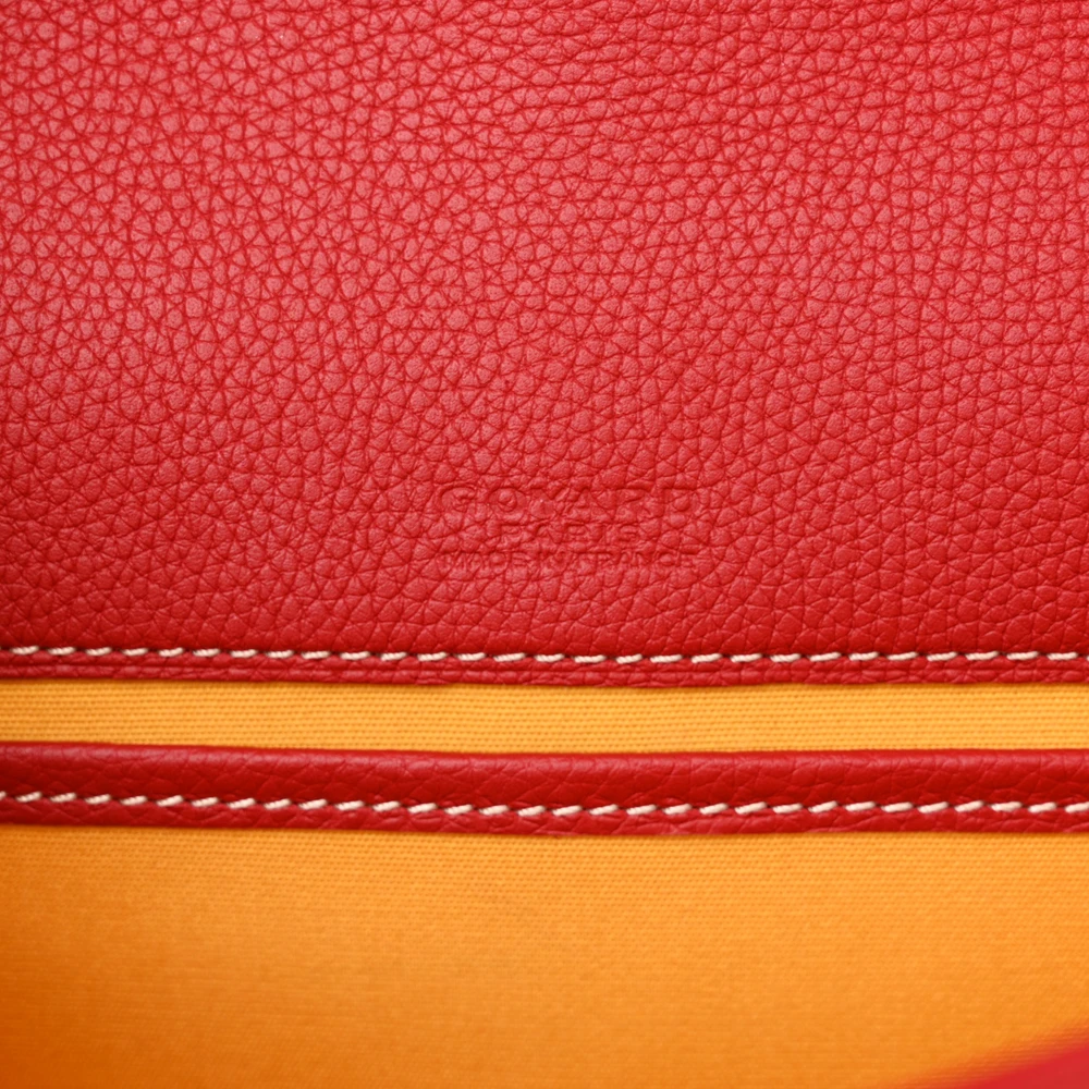 Goyard Belvedere II PM Messenger Bag Red Goyardine Canvas Silver Hardware